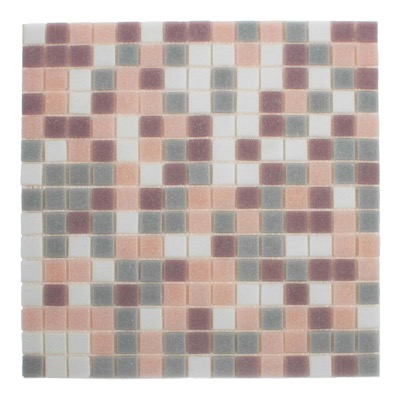 Gils Mix glass mosaic tile 30×30, lilac/violet